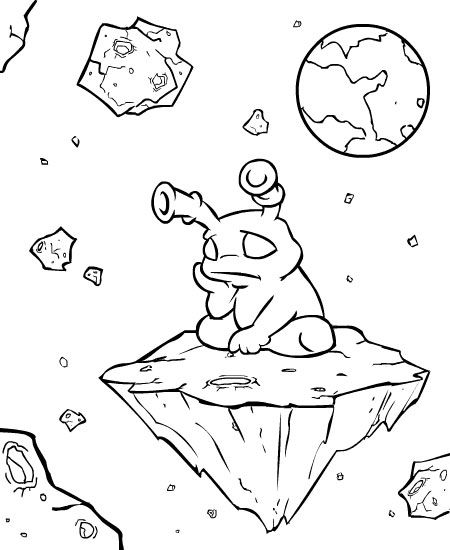 450x550 Grundo Kreludor Space Moon Rock Alone Miserable Lonely Solitary