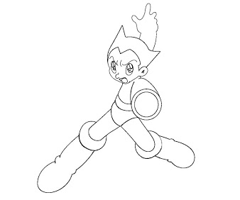 338x282 3 Astro Boy Coloring Page