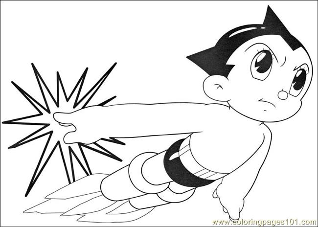 650x464 Astro Boy 02 Coloring Page