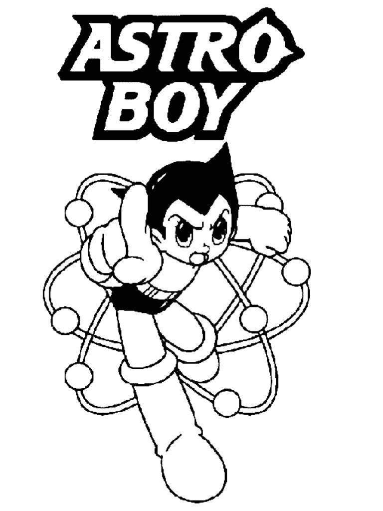 768x1024 Astro Boy Coloring Pages