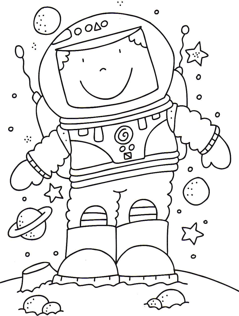 Astronaut Coloring Pages 966x1279 Astronaut Coloring Pages