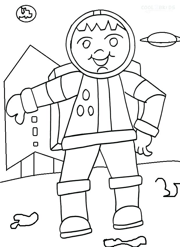 Coloring Astronaut Coloring Pages Printable On The Moon 618x850 Coloring Astronaut Coloring Pages Printable On The Moon