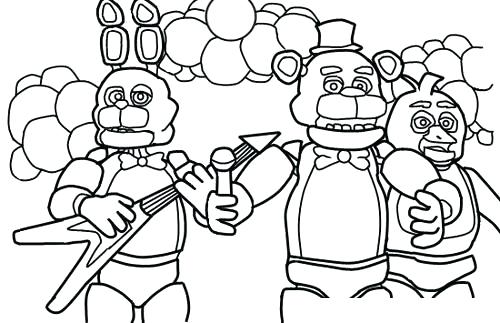 Amazing Five Nights Freddys Coloring Pages And Five Nights 500x323 Amazing Five Nights Freddys Coloring Pages And Five Nights