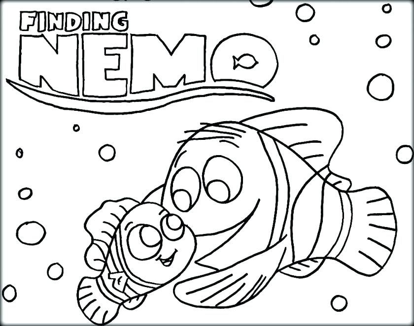 840x662 Finding Nemo Color Pages Coloring Book Finding Coloring Pages
