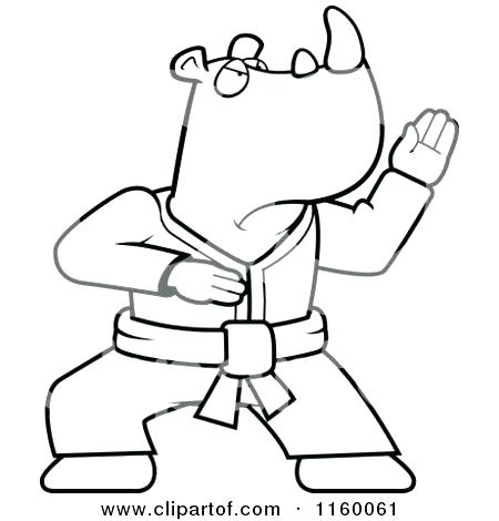 450x470 Taekwondo Coloring Pages Coloring Pages Rhino Baby Further