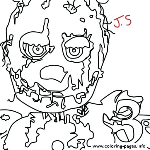 512x512 Coloring Pages For Five Nights At Freddys Charming Design Five