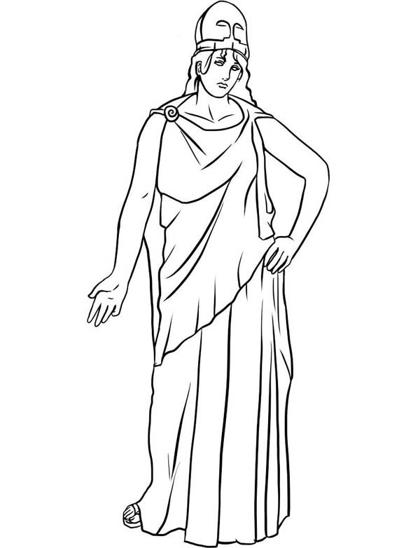 Drawing Of Athena Ffrom Greek Gods And Goddesses Coloring Page.jpg 600x782 Drawing Of Athena Ffrom Greek Gods And Goddesses Coloring Page.jpg