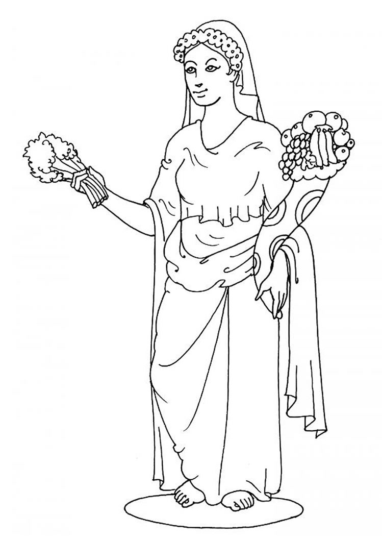Kleurplaat Demeter Coloring Page Goddesses And Gods Coloring 749x1060 Kleurplaat Demeter Coloring Page Goddesses And Gods Coloring
