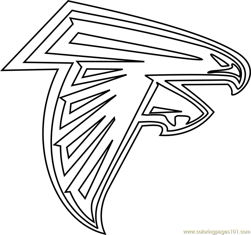 Atlanta Falcons Logo Coloring Page 800x750 Atlanta Falcons Logo Coloring Page