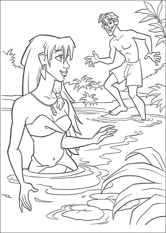 Disney Atlantis Kida Coloring Pages 567x794 Disney Atlantis Kida Coloring Pages