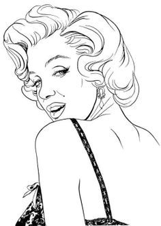 236x330 Dibujos De Marilyn Monroe Para Colorear Y Pintar Artistas