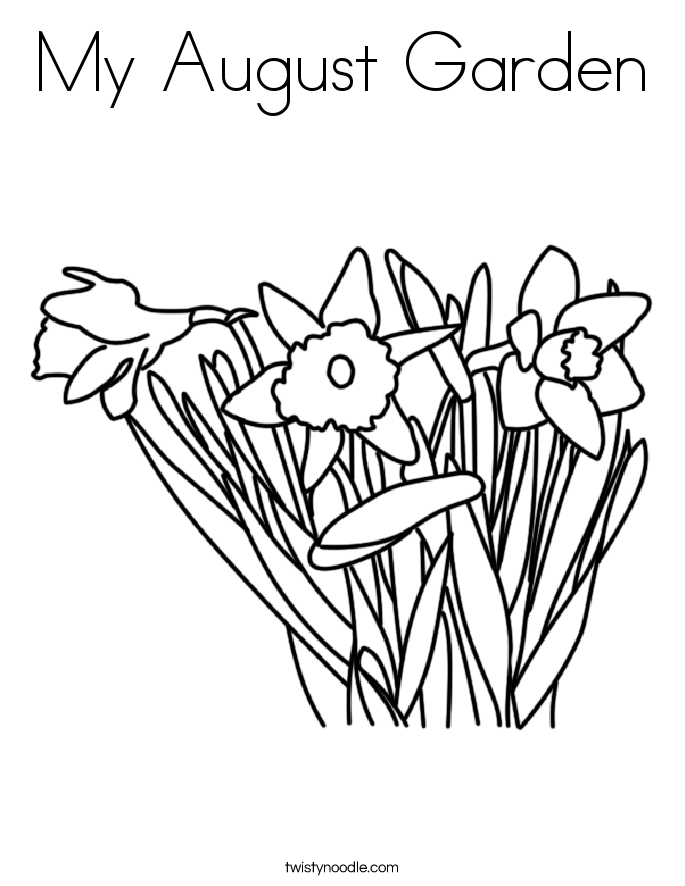 685x886 My August Garden Coloring Page