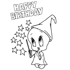 Happy Birthday Aunt Coloring Pages The Tweety Birthday Page 230x230 Happy Birthday Aunt Coloring Pages The Tweety Birthday Page