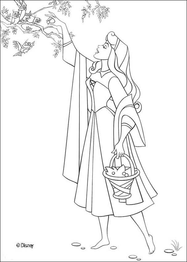 Princess Aurora Coloring Pages 607x850 Princess Aurora Coloring Pages