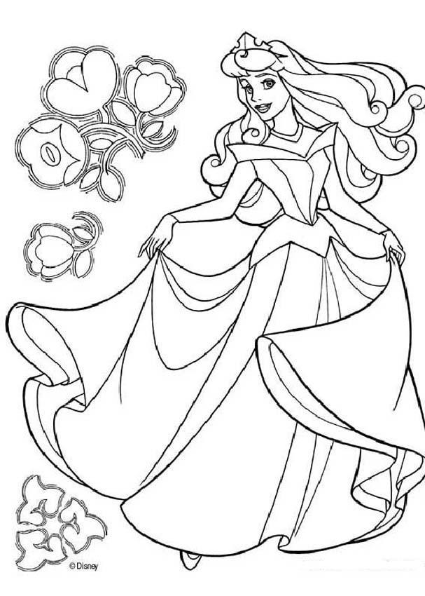 Sleeping Beauty Coloring Pages 607x850 Sleeping Beauty Coloring Pages