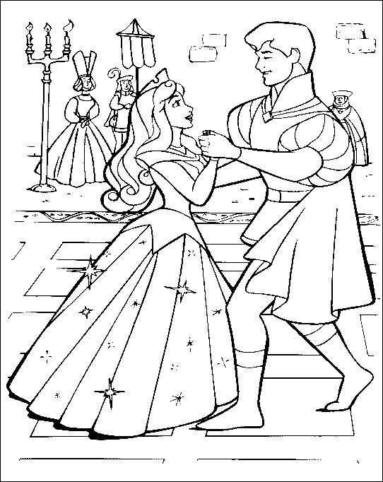 Disney Princess Sleeping Beauty Coloring Pages For Kids 542x682 Disney Princess Sleeping Beauty Coloring Pages For Kids
