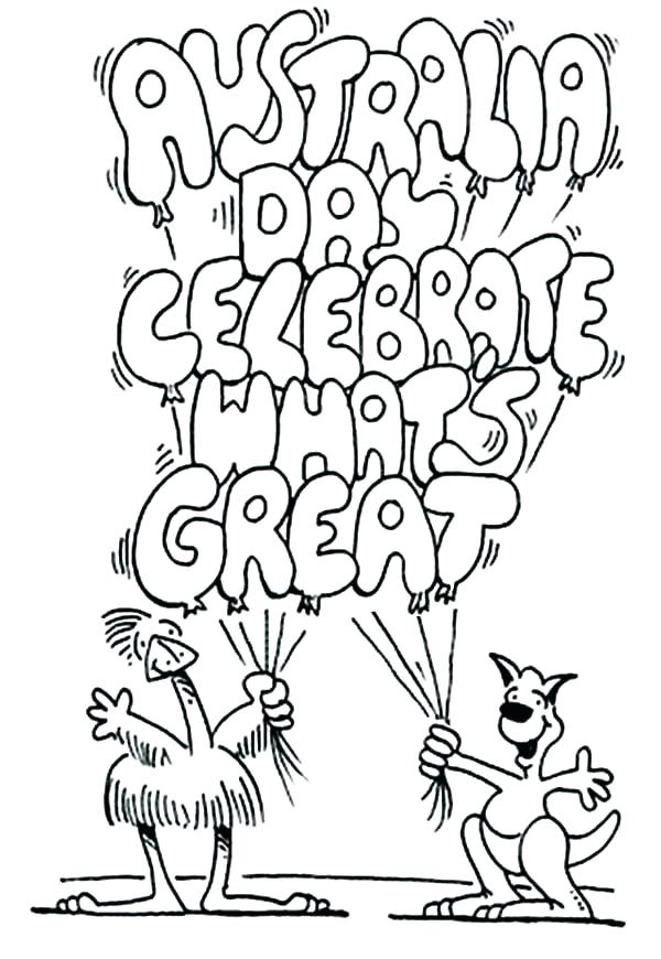 600x870 Flag Of Australia Coloring Page Coloring Pages S S Map Colouring