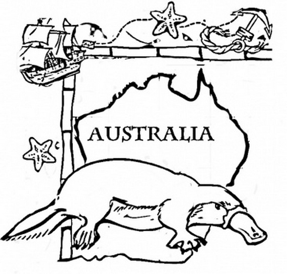 570x544 Free Australian Colouring Pages Australia Day Coloring Pages 13