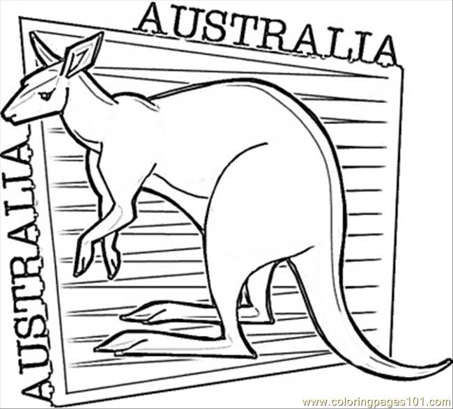 650x587 Australia Coloring Pages Kangaroo Coloring Page Free Australia