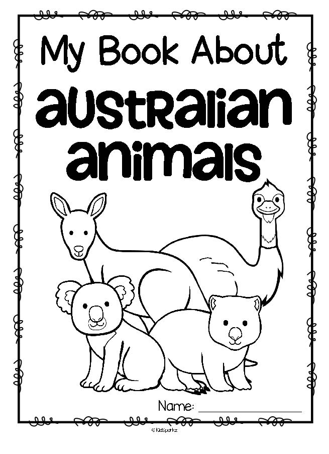 655x902 Australian Animals Printables Book