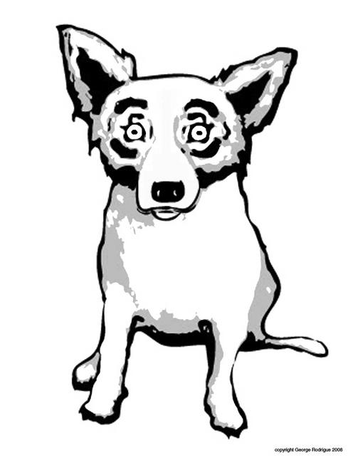 Blue Dog Coloring Page 496x650 Blue Dog Coloring Page