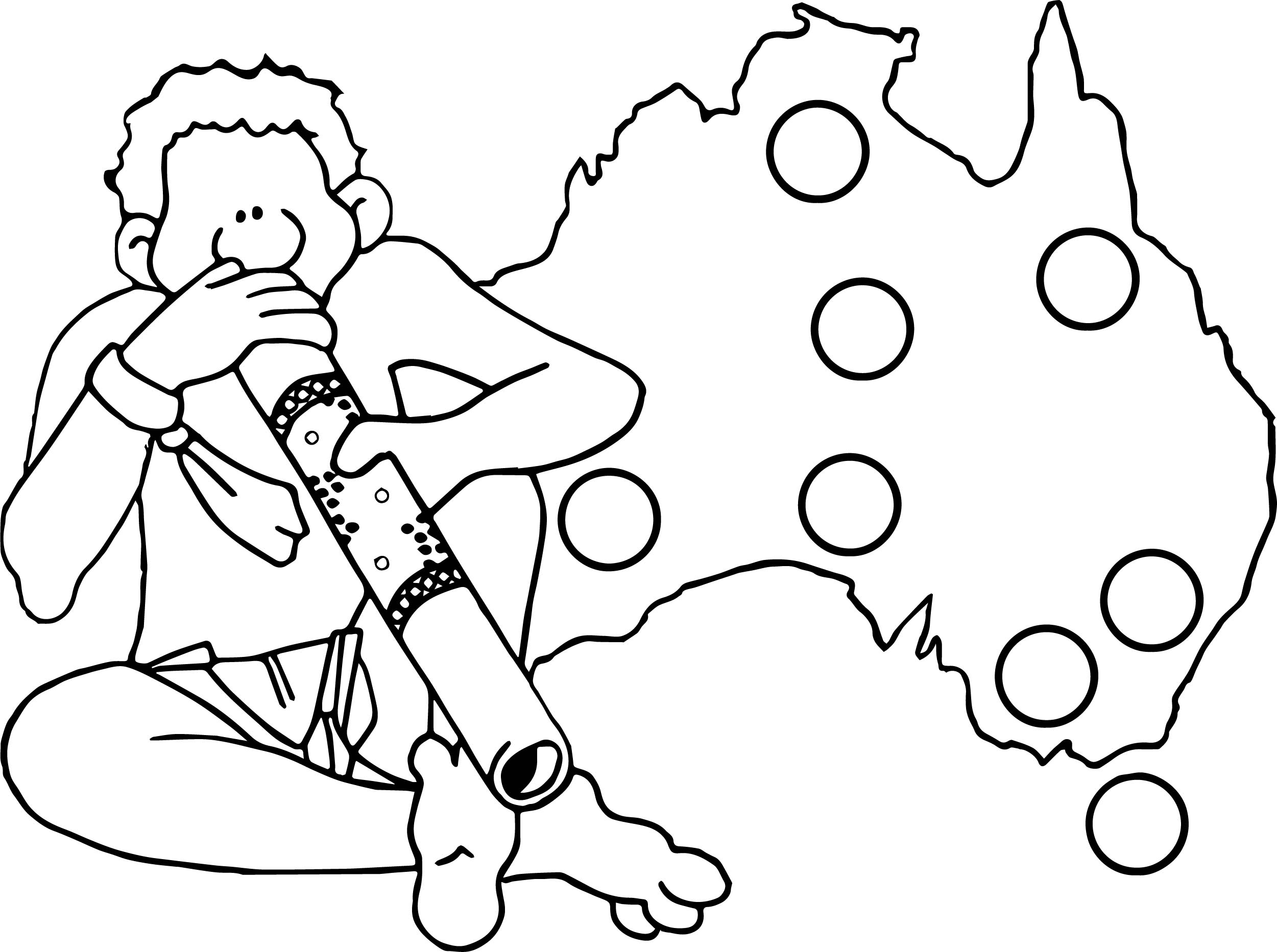 Australian Coloring Pages