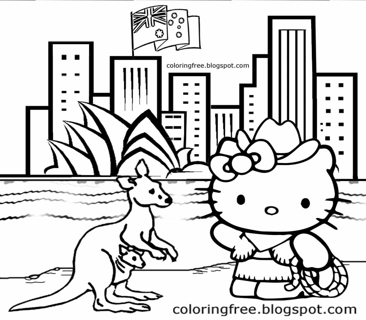 1200x1050 Australia Coloring Pages For Kids Coloring Pages
