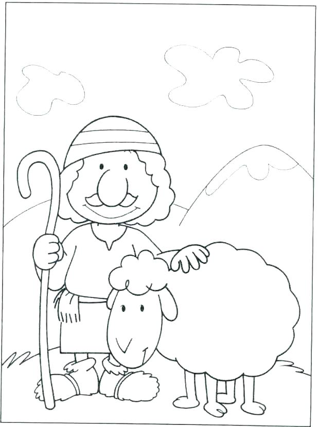 618x831 Shepherd Coloring Pages Sheep And Shepherd Coloring Page Marvelous