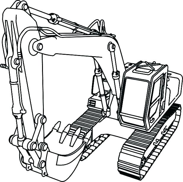 618x615 Bulldozer Coloring Pages Bulldozer Coloring Pages Construction