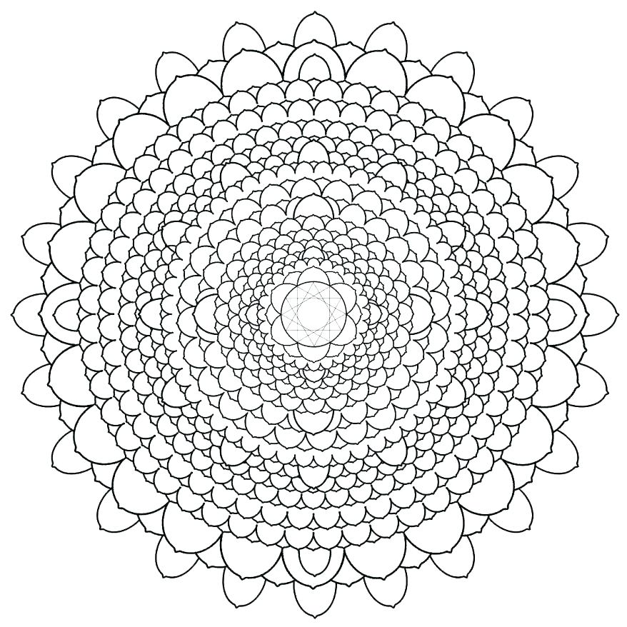 878x878 Fall Acorn Mandala Adult Coloring Page Fall Acorn Mandala Adult