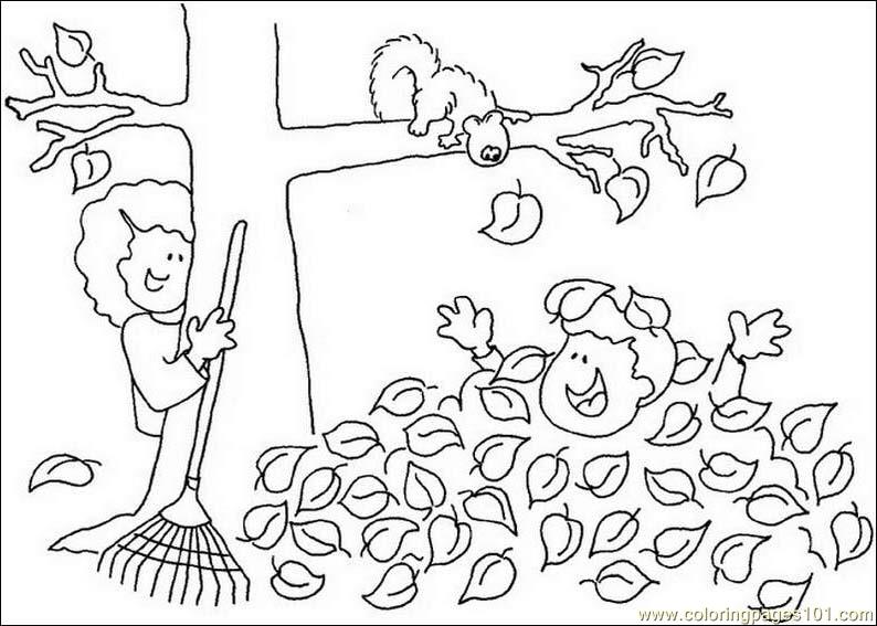 Fall Tree Leaf Coloring Page 794x567 Fall Tree Leaf Coloring Page
