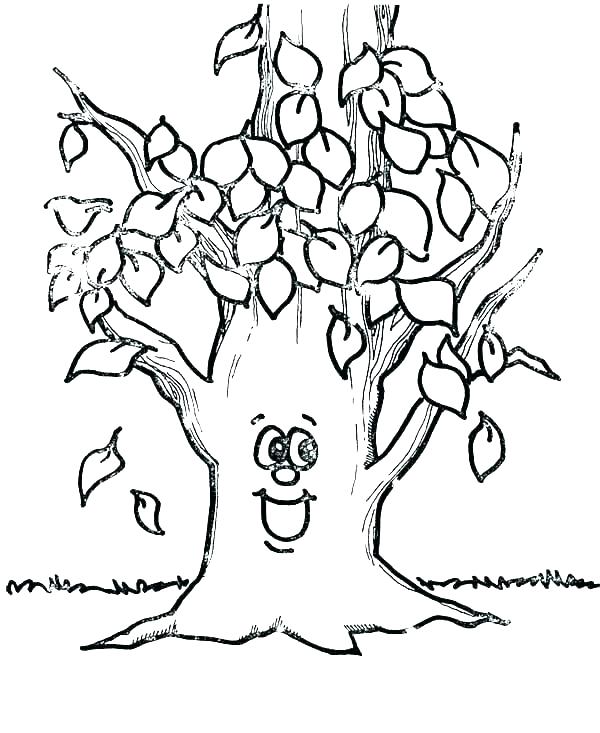 600x733 Fall Leaf Coloring Pages To Print Icontent