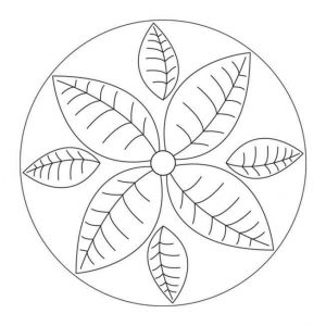 300x300 Autumn Mandala Coloring Pages Funnycrafts, Fall Mandala Coloring