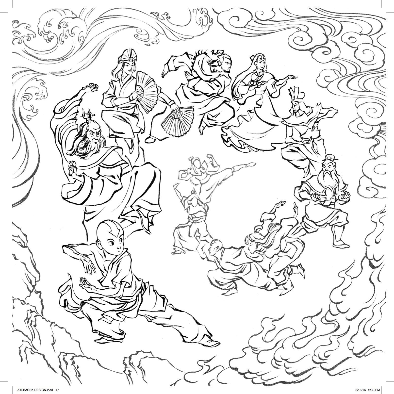 1600x1600 Avatar The Last Airbender Coloring Pages Katara Throughout