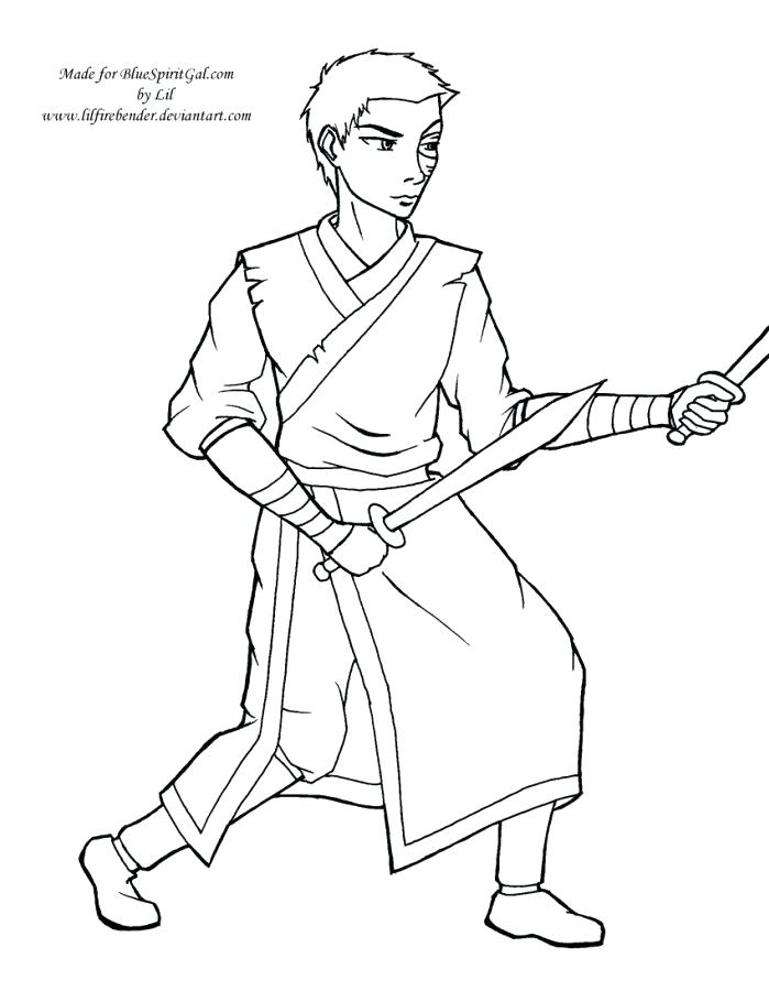 699x900 Coloring Pages Blue Spirit Gal Coloring Pages By Avatar The Last