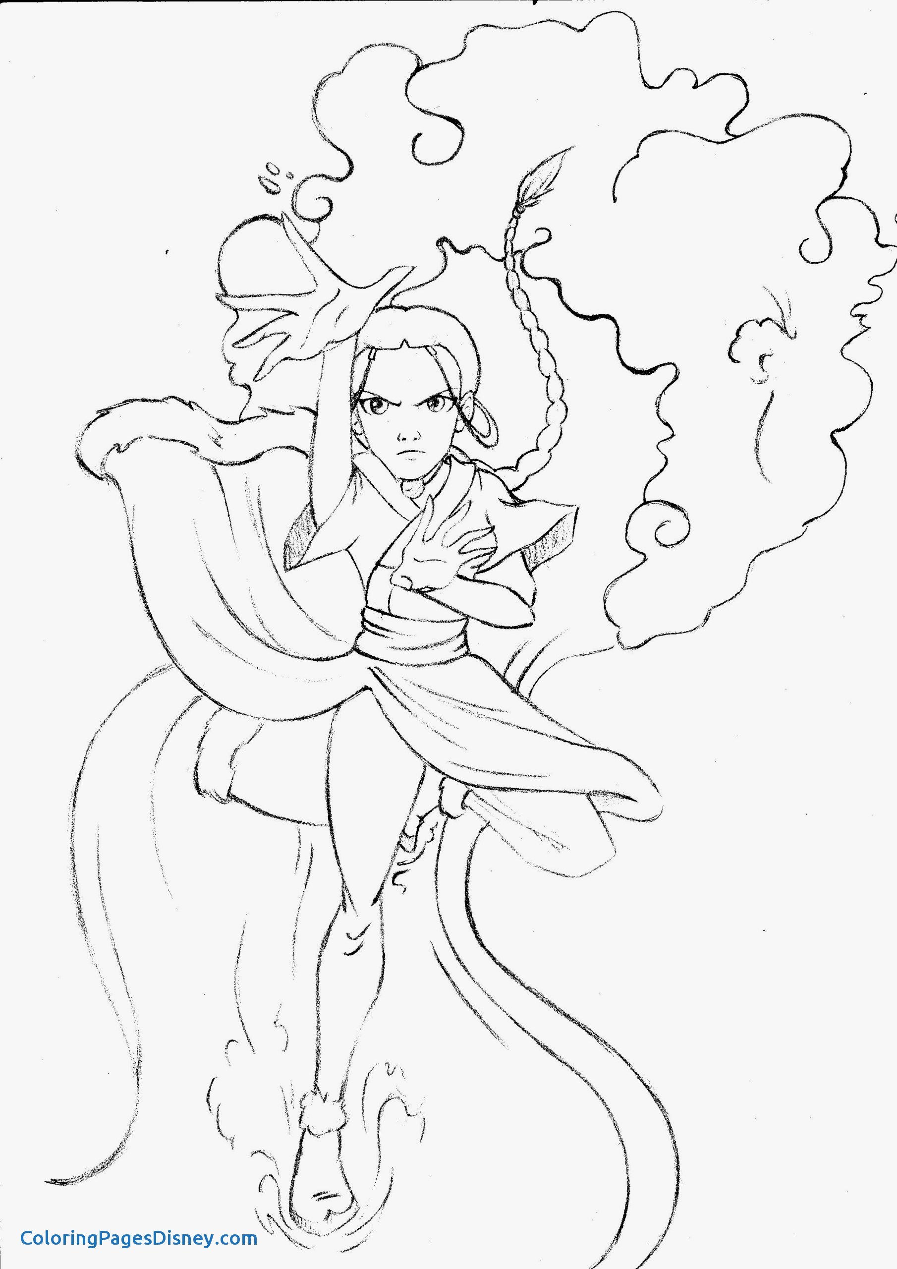 1810x2560 Elegant Avatar, The Last Airbender Coloring Pages