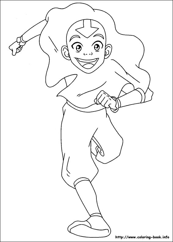567x794 Avatar, The Last Airbender Coloring Picture Lineart Avatar Last