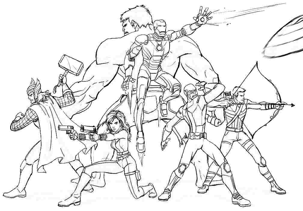 Avengers Characters Free Coloring Page Avengers, Kids 1008x702 Avengers Characters Free Coloring Page Avengers, Kids