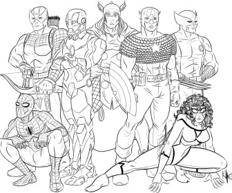 The Avengers Coloring Pages Printable Coloring Pages 336x280 The Avengers Coloring Pages Printable Coloring Pages