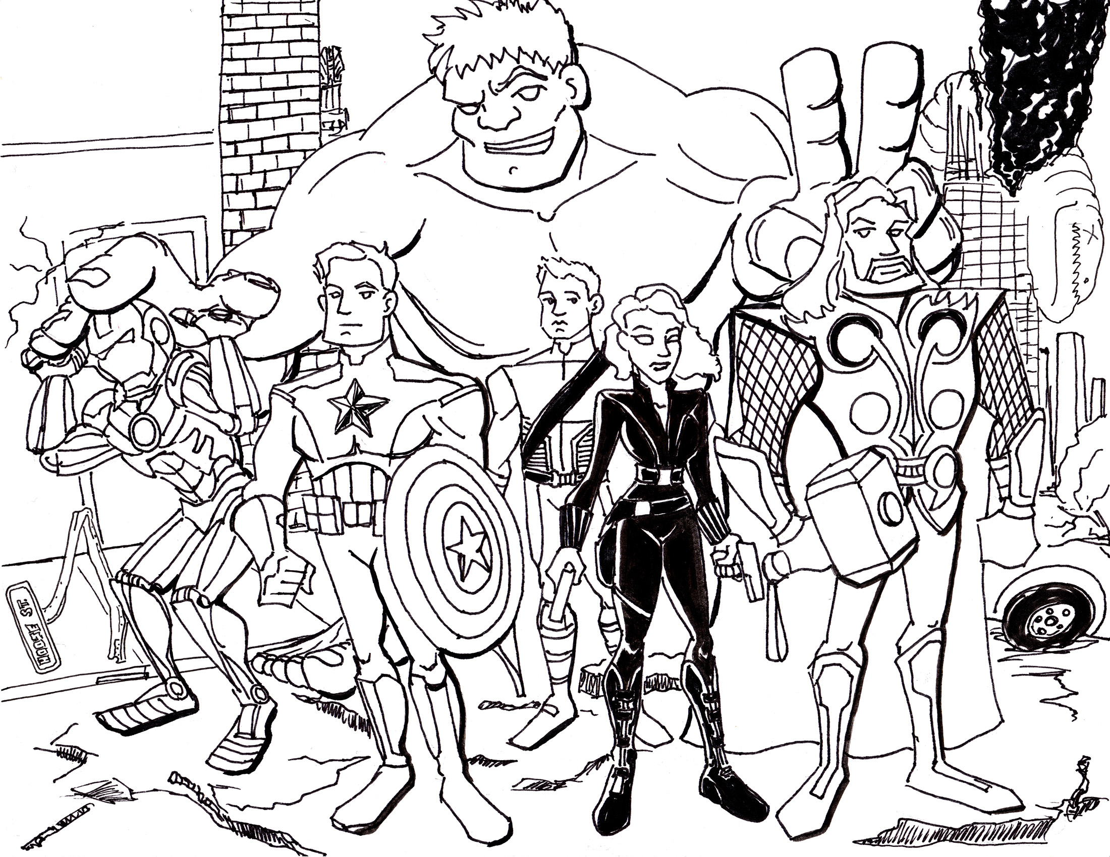Avengers Coloring Pages 2200x1700 Avengers Coloring Pages