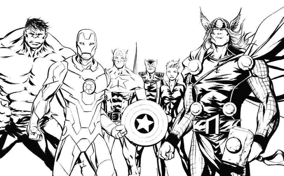 968x600 Marvel Avengers Coloring Pages Avengers Coloring Sheets And
