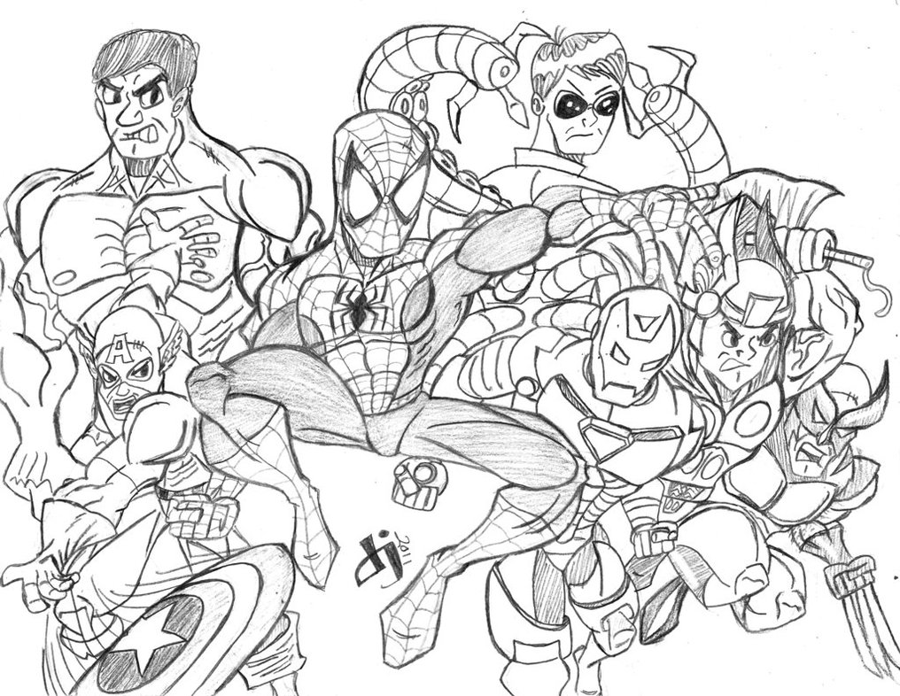 1016x786 The Avengers Movie Coloring Pages