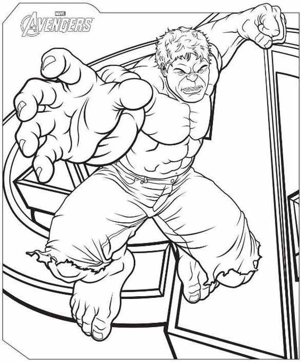 The Avengers Movie Coloring Pages 587x705 The Avengers Movie Coloring Pages