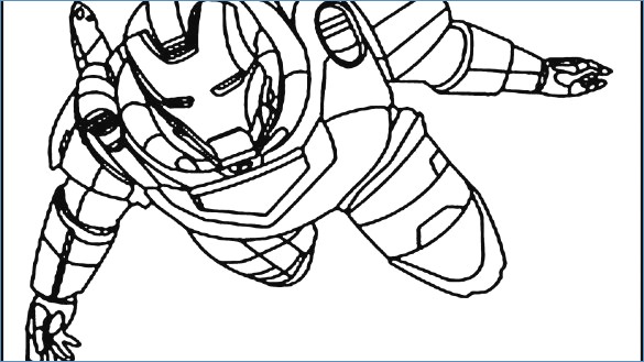 Avengers Iron Man 3 Coloring Pages 585x329 Avengers Iron Man 3 Coloring Pages
