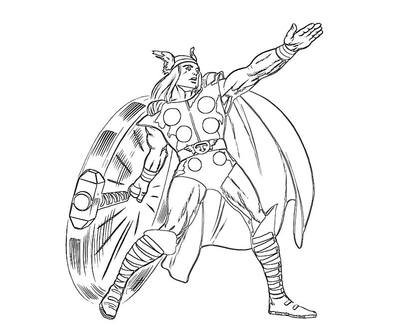 Avengers Thor Coloring Pages 800x667 Avengers Thor Coloring Pages