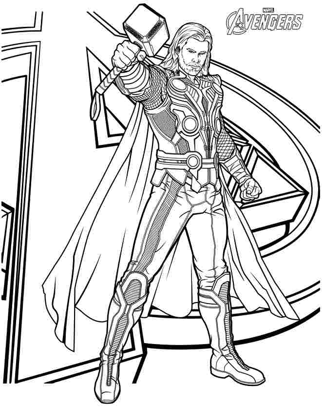 Avengers Coloring Pages Print Color Craft 661x834 Avengers Coloring Pages Print Color Craft