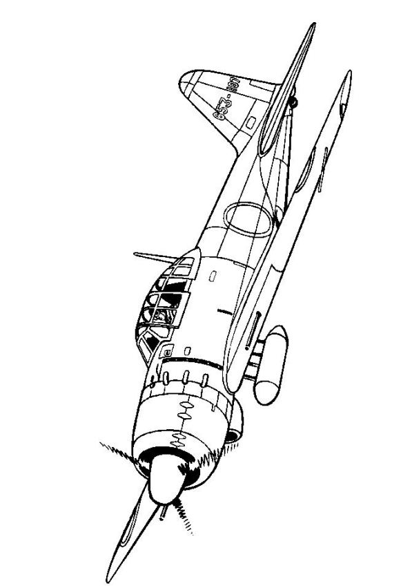 581x848 Kids N 46 Coloring Pages Of Wwii Aircrafts