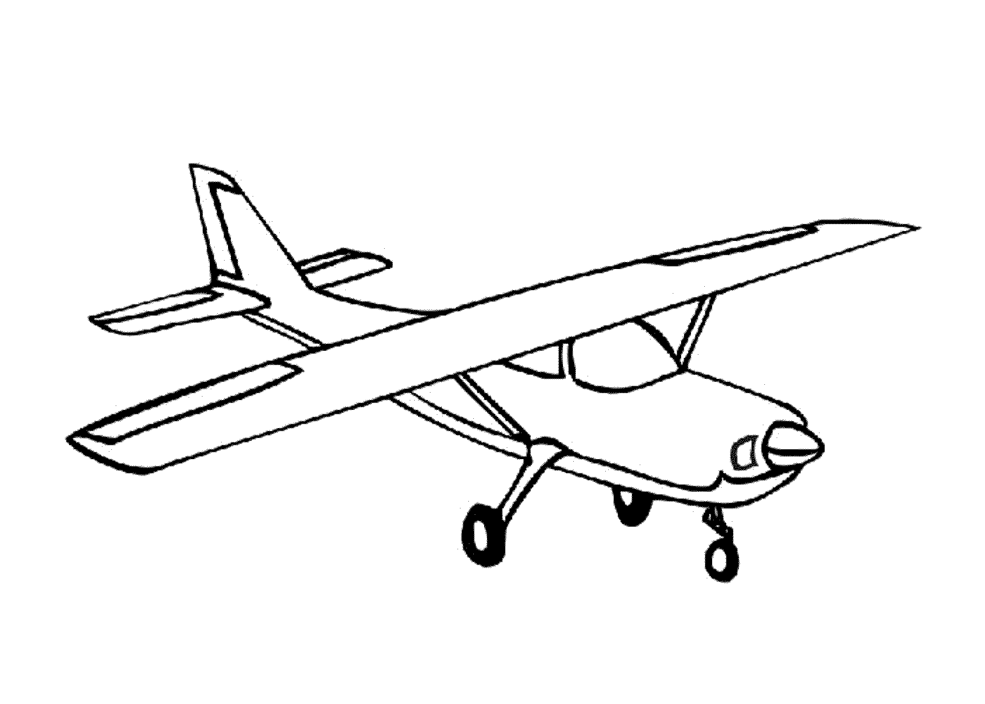 2000x1429 Shrewd Vintage Airplane Coloring Pages Air Plane Drawing