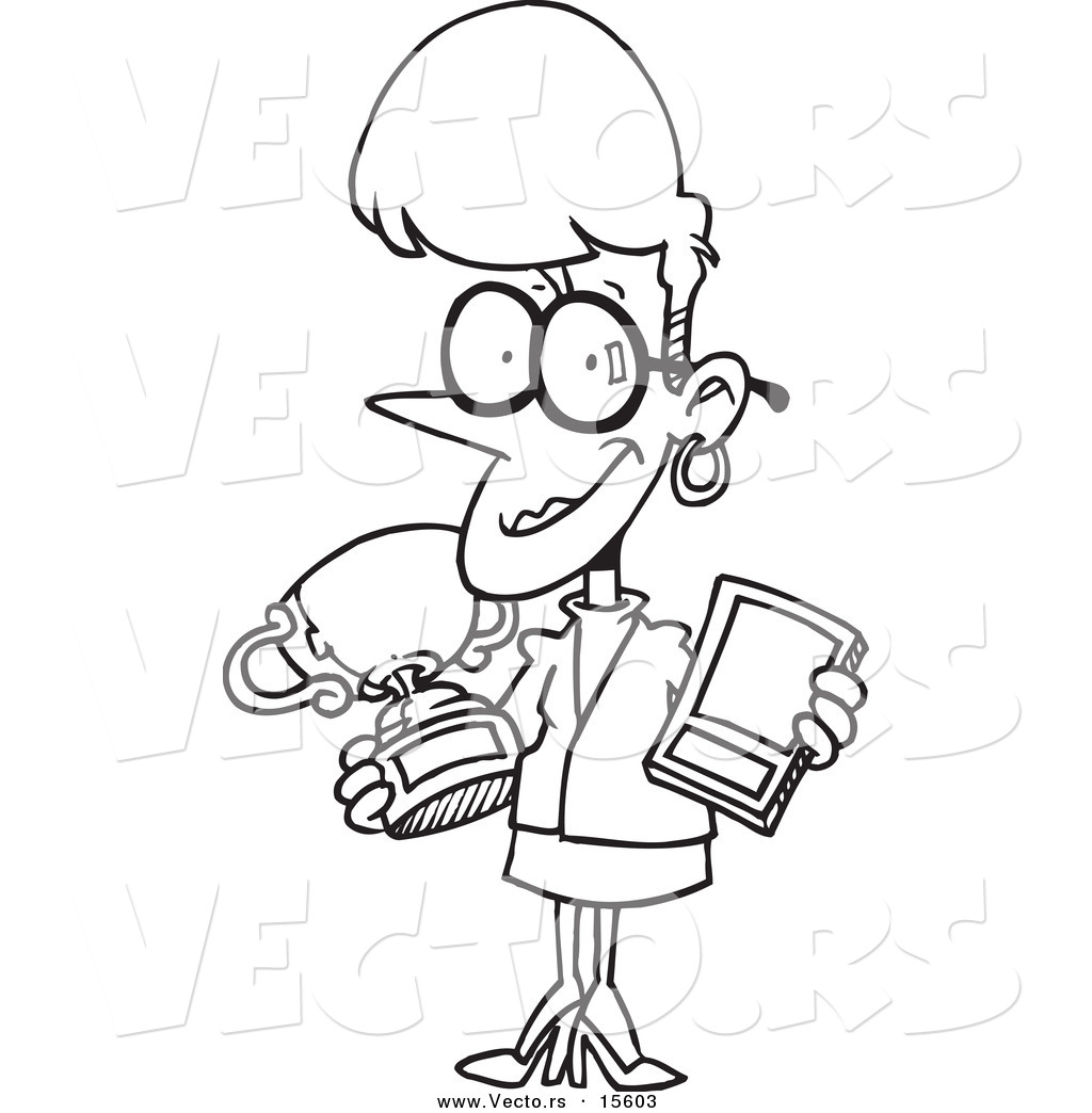 Vector Of A Cartoon Proud Businesswoman Showing Her Awards 1024x1044 Vector Of A Cartoon Proud Businesswoman Showing Her Awards