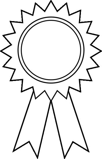 Award Ribbon Outline On Ribbon Coloring Page 353x550 Award Ribbon Outline On Ribbon Coloring Page